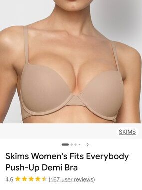 Skims Fits everybody push up demi bra (new without tags)  Retail $58  32DD